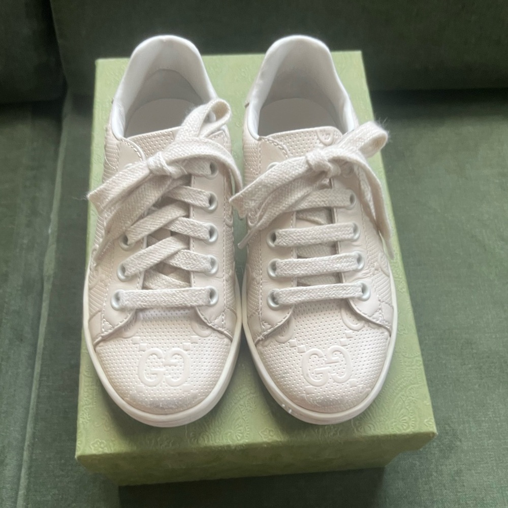 Gucci Classic White Leather Sneakers
